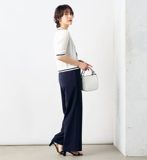 NOLLEY'S「《セットアップ対応》ウォッシャブル麻調タックワイドパンツ」|その他|