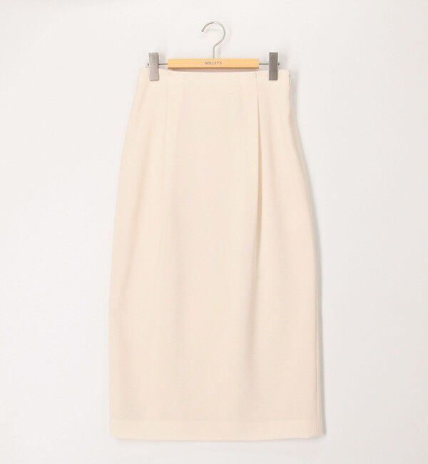 NOLLEY'S「《セットアップ対応》ウォッシャブル麻調タックタイトミディスカート」|タイト|