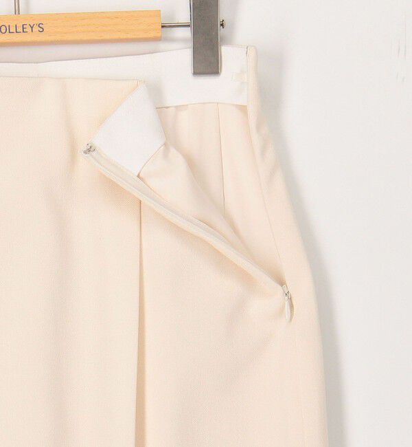 NOLLEY'S「《セットアップ対応》ウォッシャブル麻調タックタイトミディスカート」|タイト|