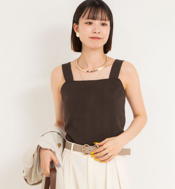 NOLLEY'S sophi「《手洗い可能》総針ニットキャミソール」|キャミソール|