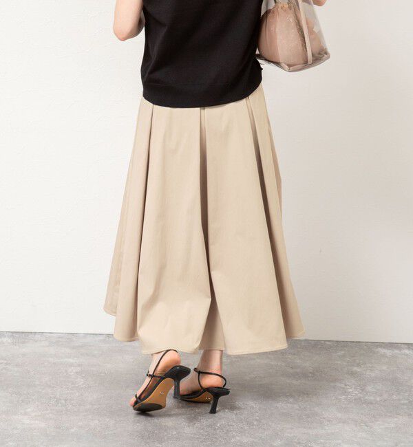 NOLLEY'S sophi「【追加】ウォッシャブルタフタタックフレアスカート」|フレア|