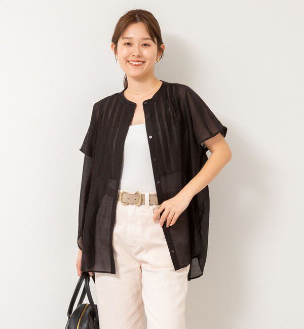 NOLLEY'S「フレンチスリーブオーバーシャツ」|シャツ・ブラウス|