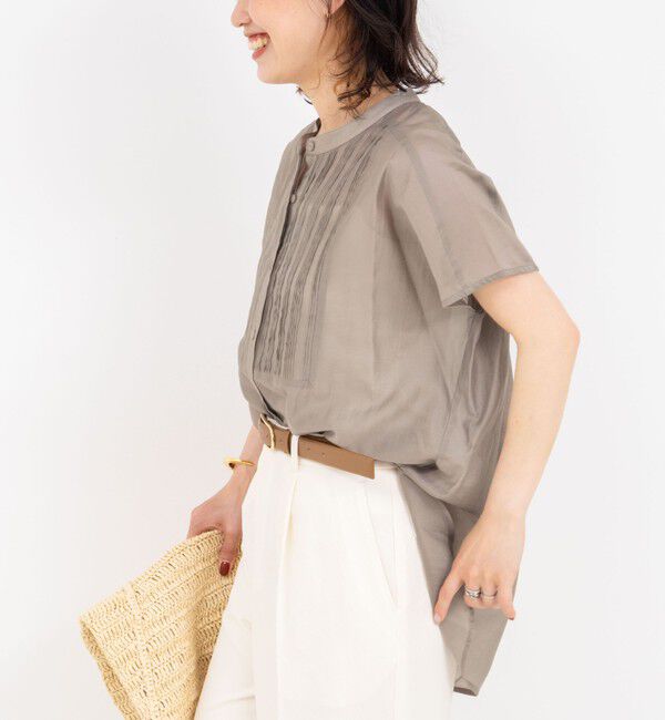 NOLLEY'S「フレンチスリーブオーバーシャツ」|シャツ・ブラウス|