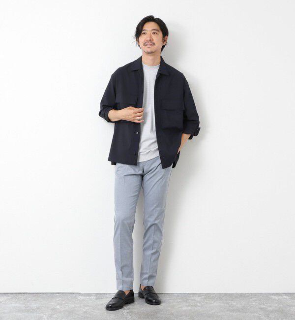 NOLLEY'S goodman「《ビジカジ対応》【COOLMOTION】シャークスキン 接触冷感スリムフィット 25SS」|チノ|