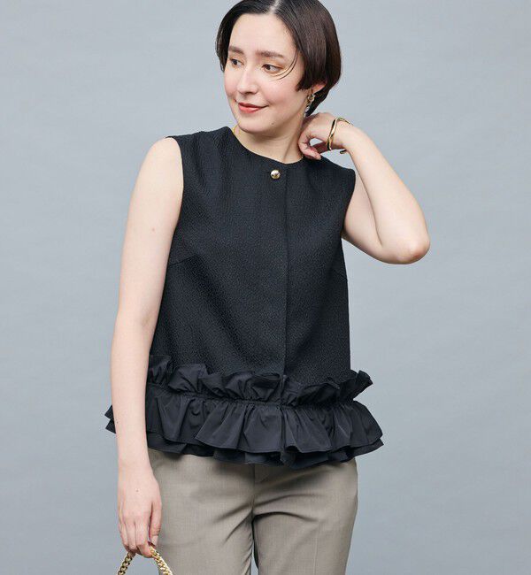NOLLEY'S sophi「マトラッセ裾フリルジレ」|ベスト・ジレ|