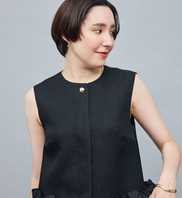 NOLLEY'S sophi「マトラッセ裾フリルジレ」|ベスト・ジレ|