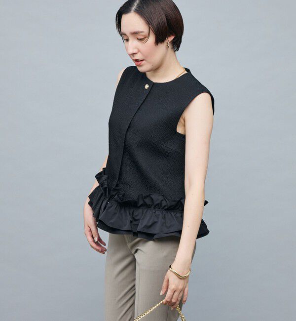 NOLLEY'S sophi「マトラッセ裾フリルジレ」|ベスト・ジレ|
