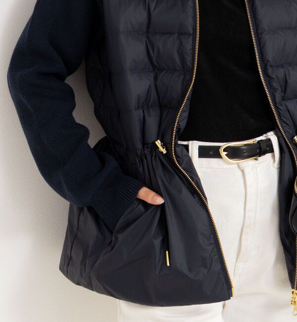 NOLLEY'S「【TAION/タイオン】別注ニットコンビダウンジャケット」|ダウン|