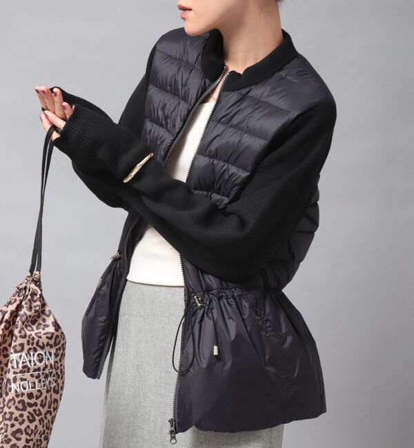 NOLLEY'S「【TAION/タイオン】別注ニットコンビダウンジャケット」|ダウン|