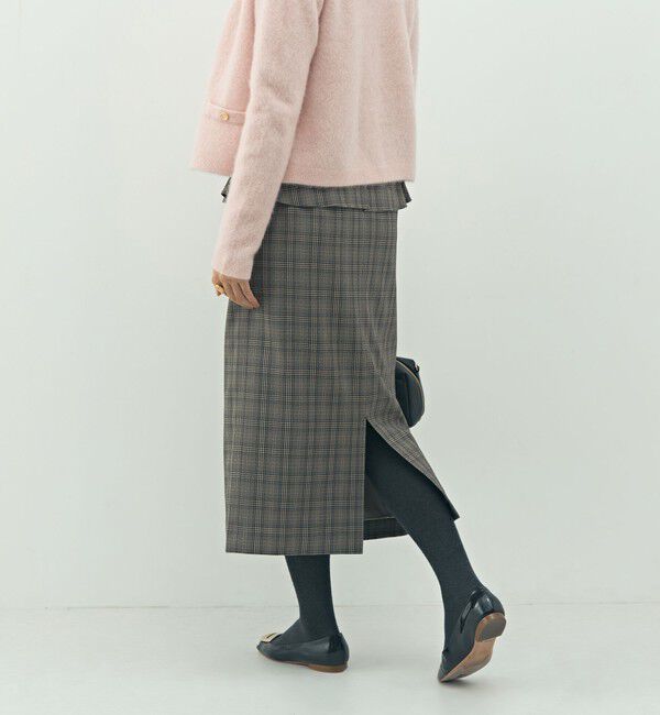 NOLLEY'S「ウォッシャブルペプラムタイトミディスカート」|タイト|