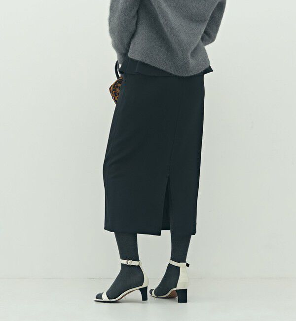 NOLLEY'S「ウォッシャブルペプラムタイトミディスカート」|タイト|