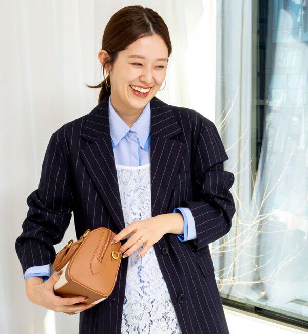 NOLLEY'S「【WEB＆一部店舗限定色アイテム】ウォッシャブルストライプオーバージャケット」|テーラードジャケット|