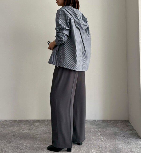 fredy emue「ストライプフーディーシャツ」|シャツ・ブラウス|