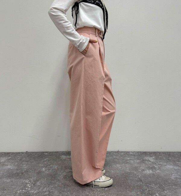 fredy emue「【低身長サイズ34有り】チノタックパンツ」|チノ|