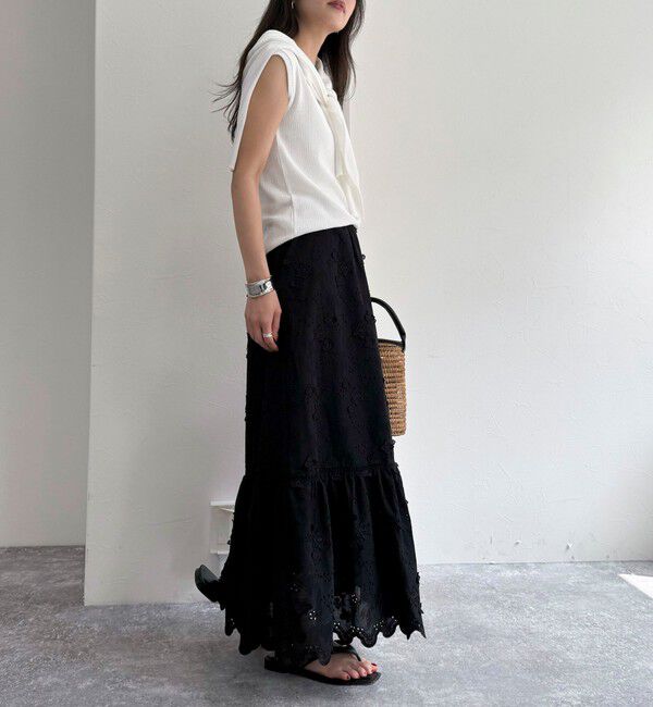 fredy emue「コットンレースギャザースカート」|スカート|