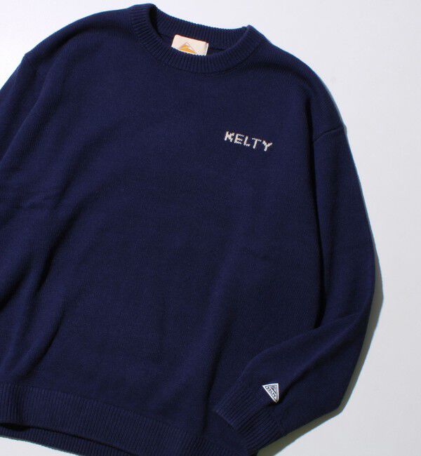 GLOSTER「【KELTY&times;GLOSTER】別注 ジャガードニット プルオーバー」|ニット・セーター|ネイビー