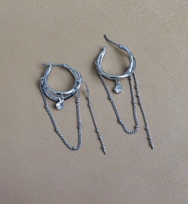 fredy emue「チェーンデザインCピアス」|ピアス|