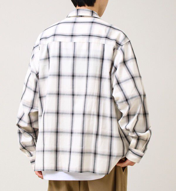 GLOSTER「【奥行きのある色合い】オンブレチェック ロングスリーブシャツ」|シャツ・ブラウス|
