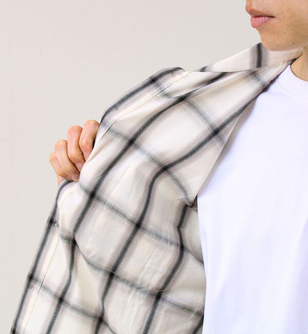 GLOSTER「【奥行きのある色合い】オンブレチェック ロングスリーブシャツ」|シャツ・ブラウス|