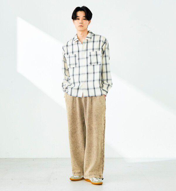 GLOSTER「【奥行きのある色合い】オンブレチェック ロングスリーブシャツ」|シャツ・ブラウス|