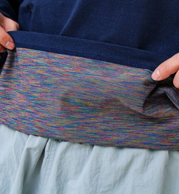 GLOSTER「【BOY刺繍】裏グラデーション ヘンリーネック ロンT」|Tシャツ・カットソー|