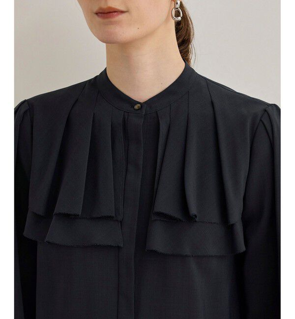 ROPE「【洗える】ダブルヨークギャザーブラウス」|シャツ・ブラウス|