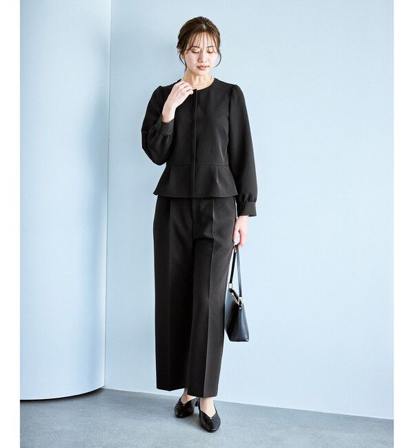 Rope&rsquo;Picnic「【WEB限定カラー】360&deg;ウルトラストレッチ ワイドパンツ/花粉ガード・セットアップ対応」|チノ|