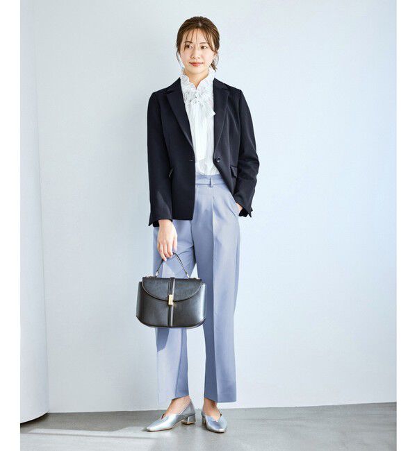 Rope&rsquo;Picnic「【WEB限定カラー】360&deg;ウルトラストレッチ ワイドパンツ/花粉ガード・セットアップ対応」|チノ|