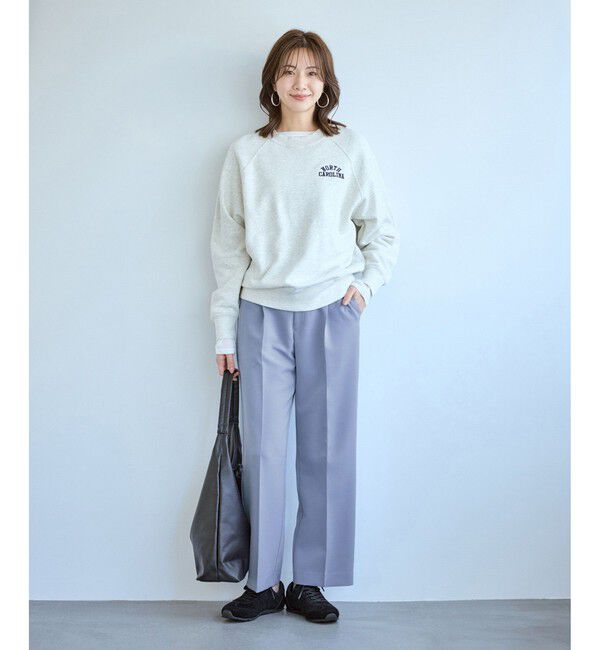 Rope&rsquo;Picnic「【WEB限定カラー】360&deg;ウルトラストレッチ ワイドパンツ/花粉ガード・セットアップ対応」|チノ|