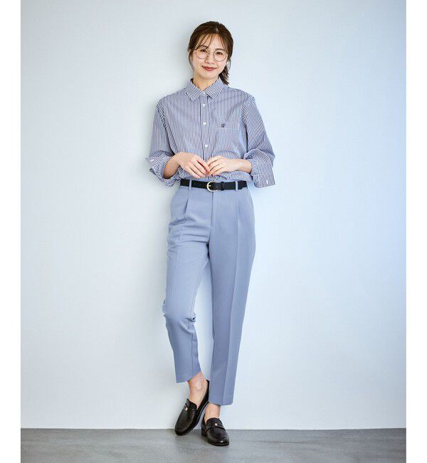 Rope&rsquo;Picnic「【WEB限定カラー】360&deg;ウルトラストレッチ テーパードパンツ/花粉ガード・セットアップ対応」|チノ|