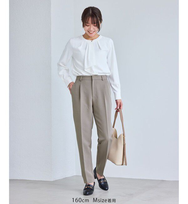 Rope&rsquo;Picnic「【WEB限定カラー】360&deg;ウルトラストレッチ テーパードパンツ/花粉ガード・セットアップ対応」|チノ|