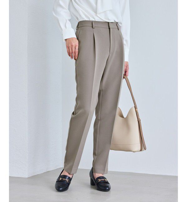 Rope&rsquo;Picnic「【WEB限定カラー】360&deg;ウルトラストレッチ テーパードパンツ/花粉ガード・セットアップ対応」|チノ|