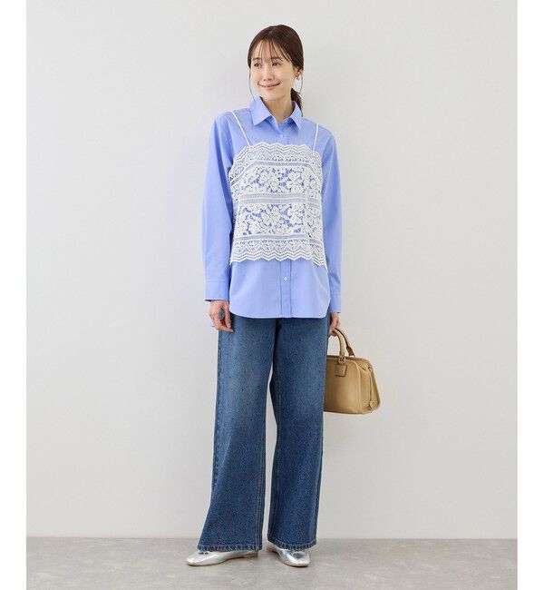 Rope&rsquo;Picnic「【WEB限定カラー】オーセンティックシャツ/UVカット・防シワ」|シャツ・ブラウス|