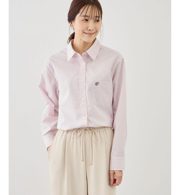 Rope&rsquo;Picnic「【WEB限定カラー】オーセンティックシャツ/UVカット・防シワ」|シャツ・ブラウス|