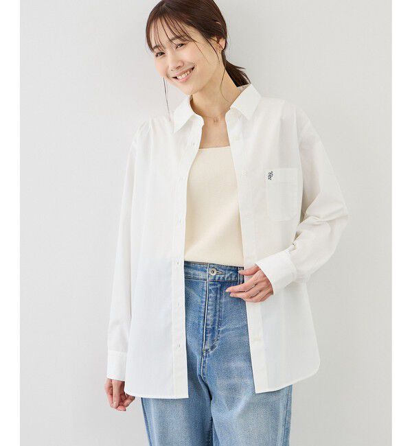 Rope&rsquo;Picnic「【WEB限定カラー】オーセンティックシャツ/UVカット・防シワ」|シャツ・ブラウス|