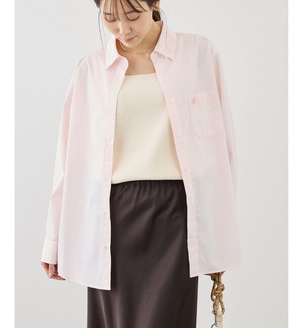 Rope&rsquo;Picnic「【WEB限定カラー】オーセンティックシャツ/UVカット・防シワ」|シャツ・ブラウス|ピンク(63)