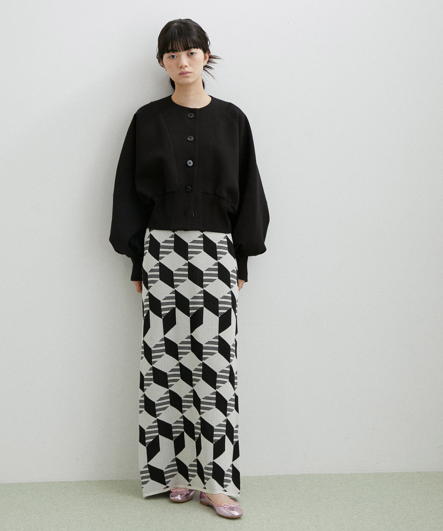 ADAM ET ROPE'「【サステナブル】メタリックバレエ」|バレエシューズ|