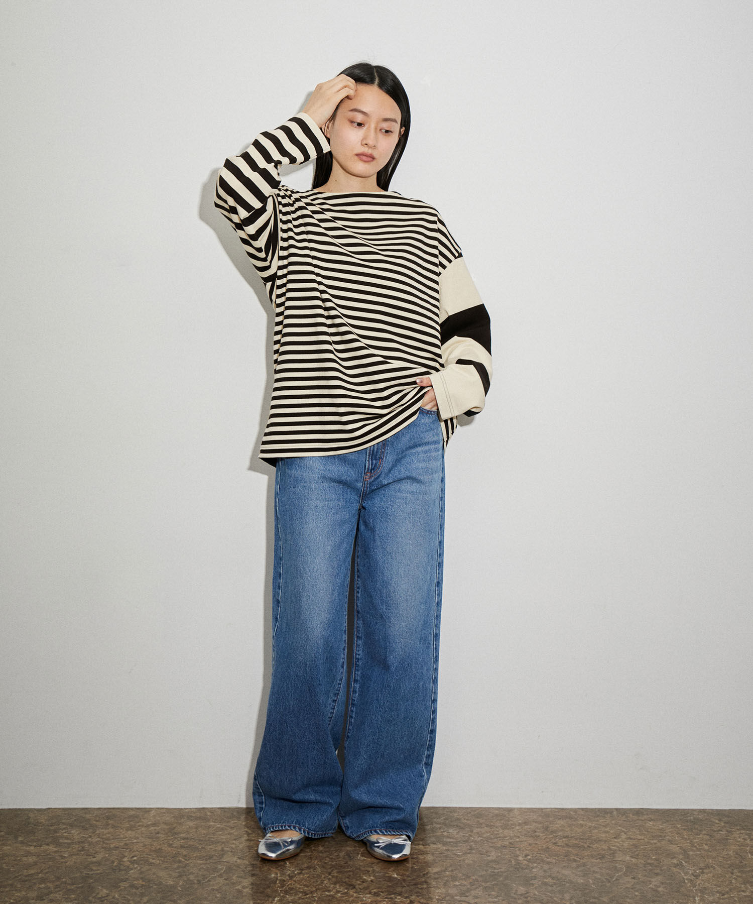 ADAM ET ROPE'「メタリックバレエ」|バレエシューズ|