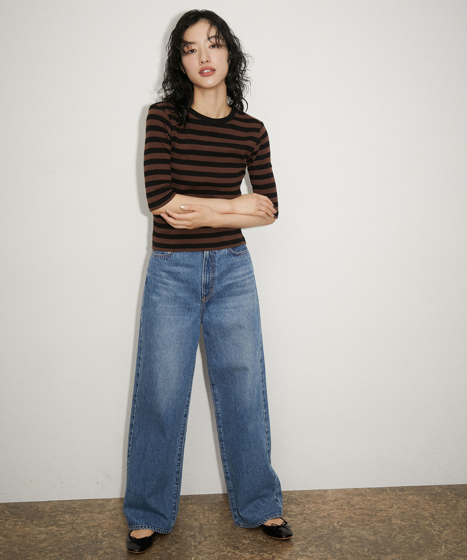 ADAM ET ROPE'「メタリックバレエ」|バレエシューズ|