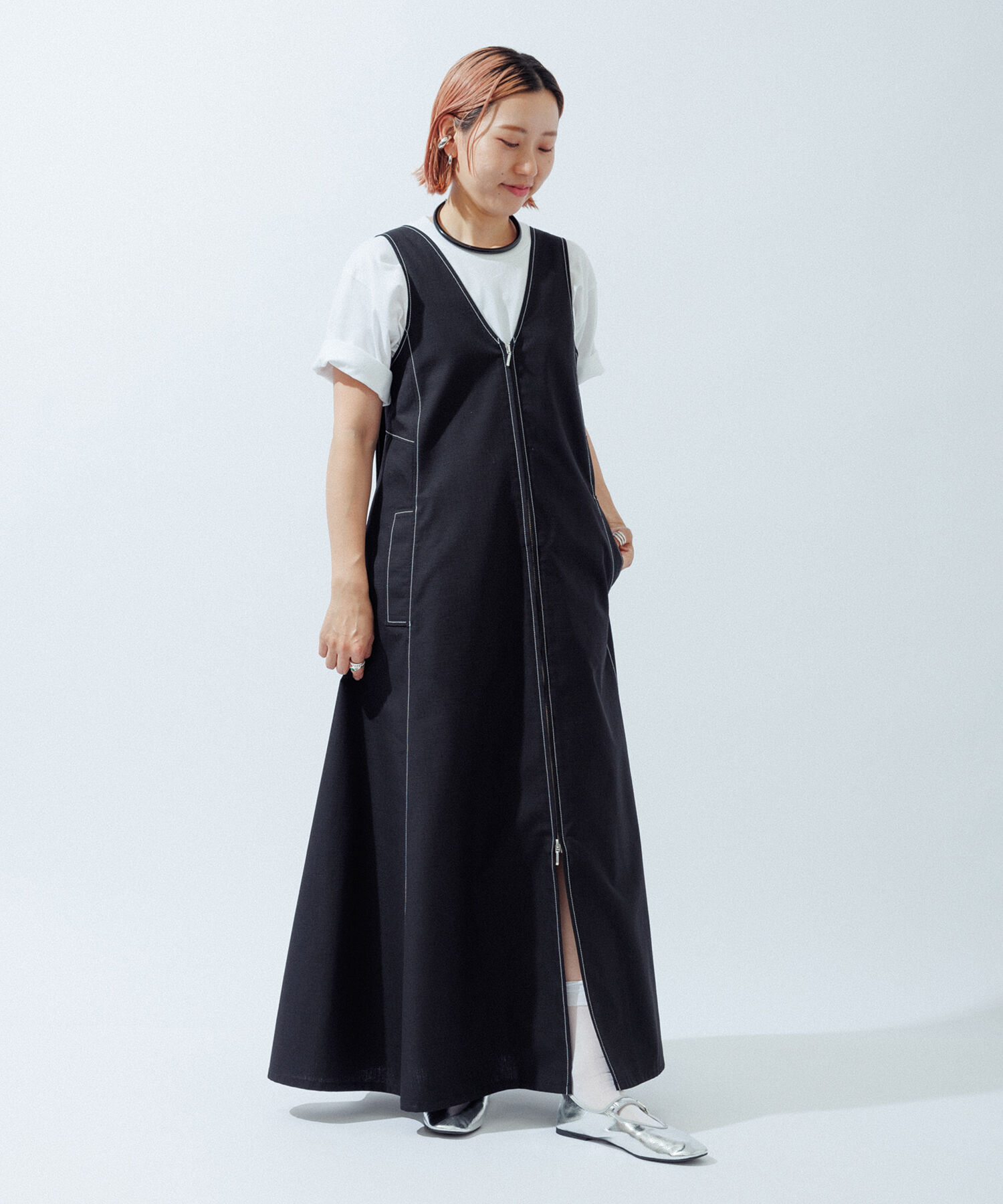 ADAM ET ROPE'「【逸品・サステナブル】メタリックメリージェーン」|バレエシューズ|