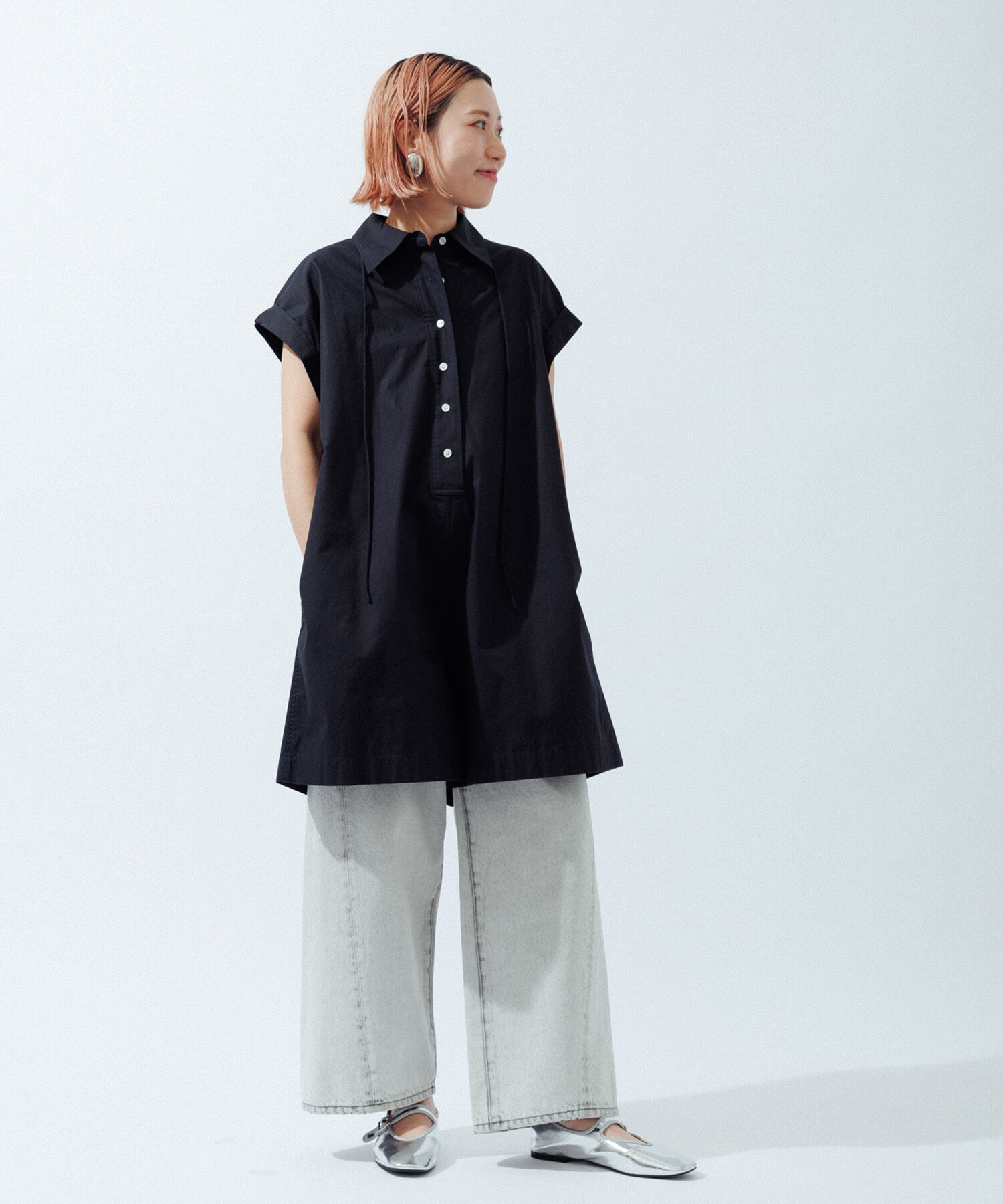 ADAM ET ROPE'「【逸品・サステナブル】メタリックメリージェーン」|バレエシューズ|