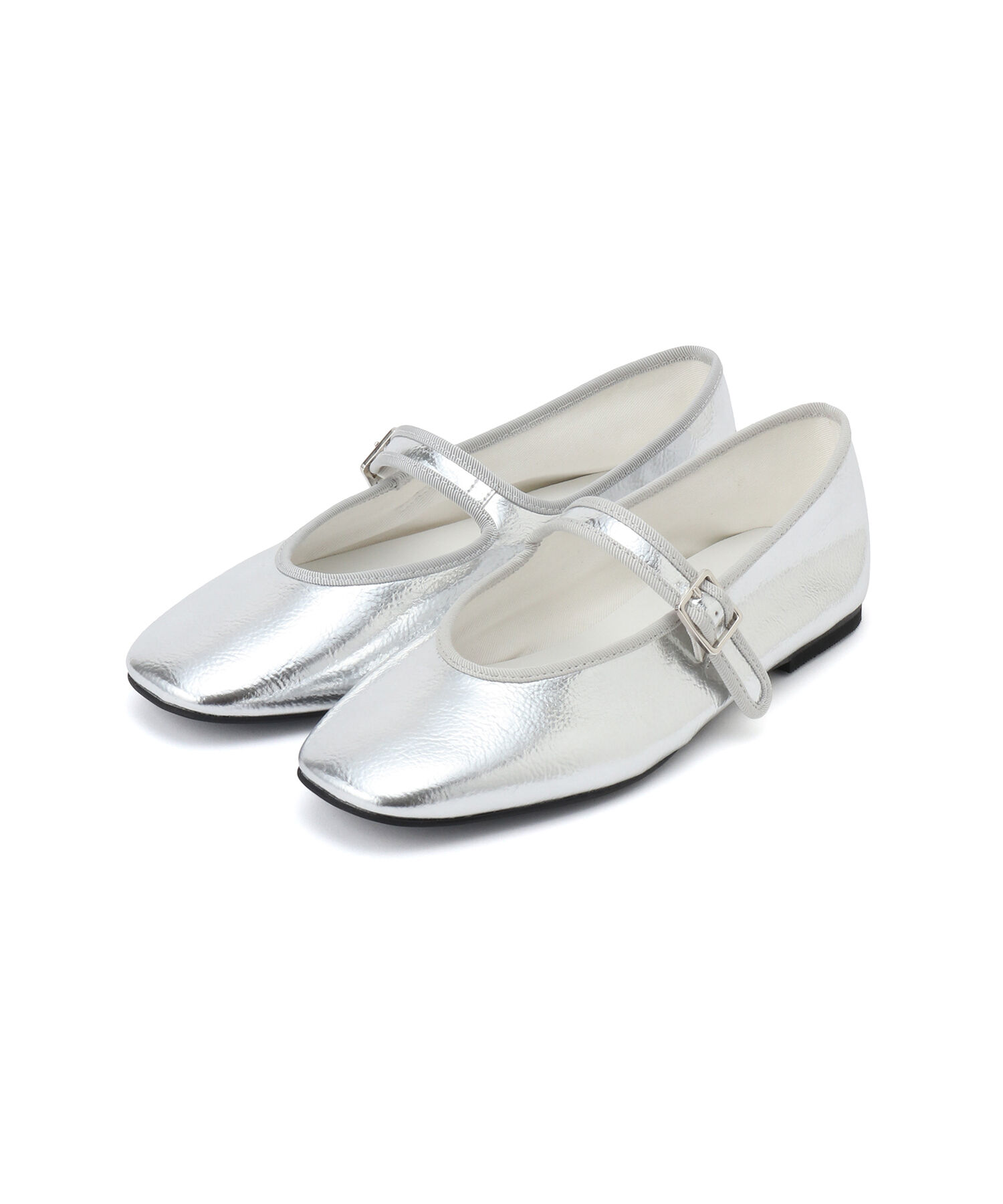 ADAM ET ROPE'「【逸品・サステナブル】メタリックメリージェーン」|バレエシューズ|