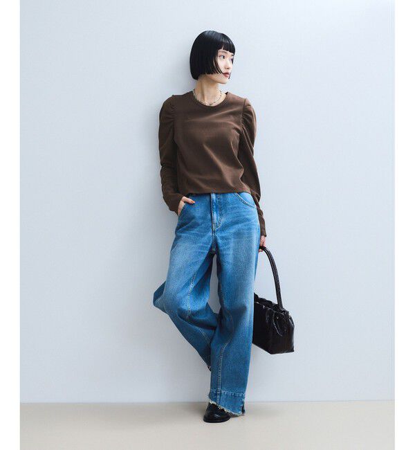 ADAM ET ROPE'「【WEB限定】バックペプラムカットソー」|Tシャツ・カットソー|