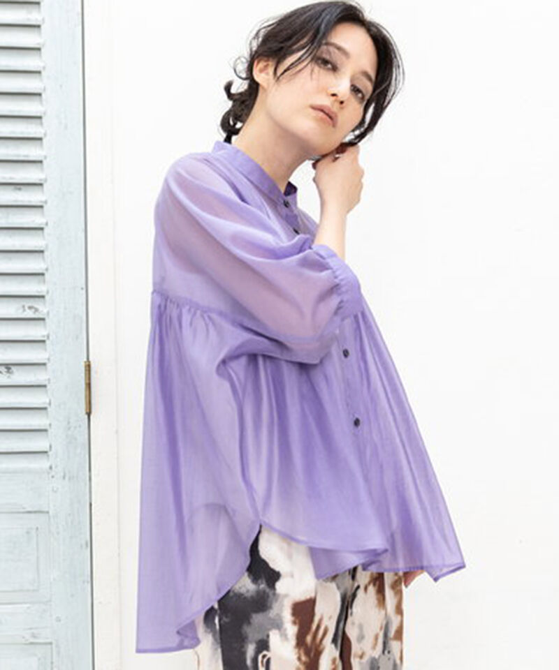  「シアードルマンギャザーブラウス」|シャツ・ブラウス|L .PURPLE