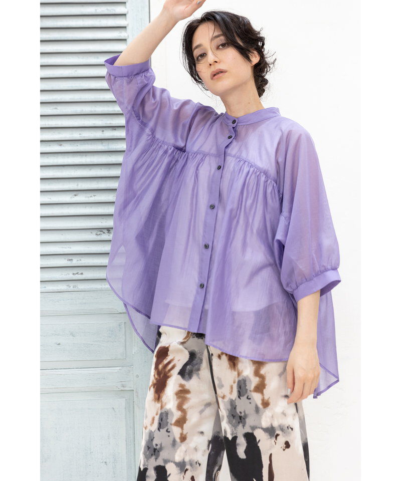  「シアードルマンギャザーブラウス」|シャツ・ブラウス|
