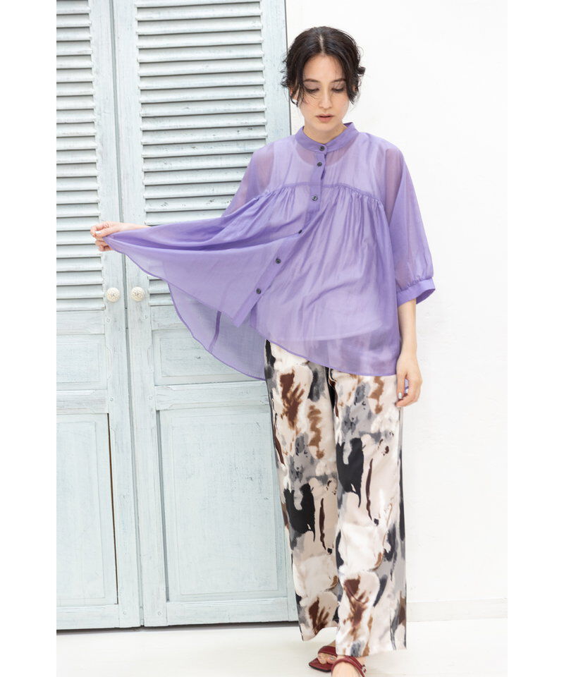  「シアードルマンギャザーブラウス」|シャツ・ブラウス|