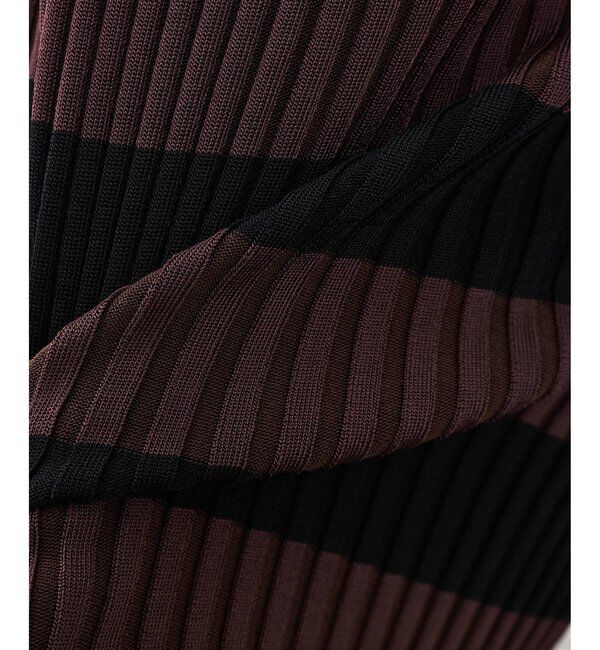  「ボーダーニットフィットスカート」|スカート|