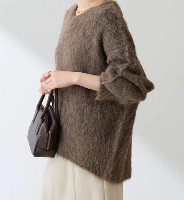  「アルパカ混Vネックニット」|ニット・セーター|