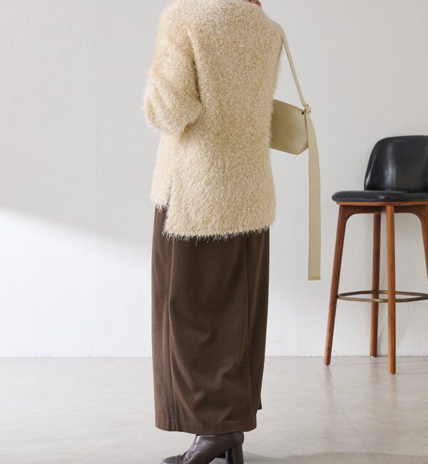  「ビーンズヤーンVネックニット」|ニット・セーター|