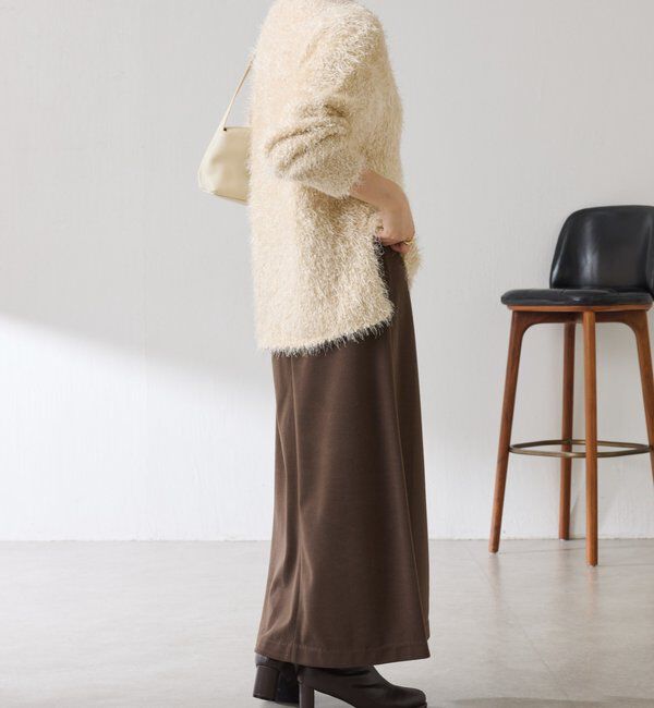  「ビーンズヤーンVネックニット」|ニット・セーター|